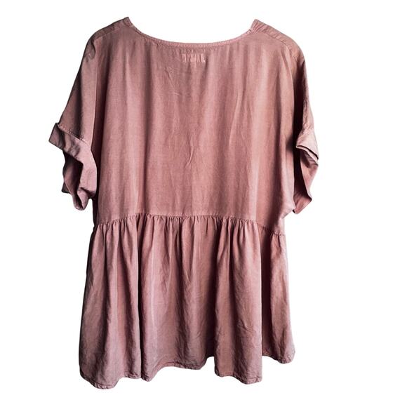 Thread & Supply Dusty Rose Babydoll Top Size XL - Picture 2 of 5